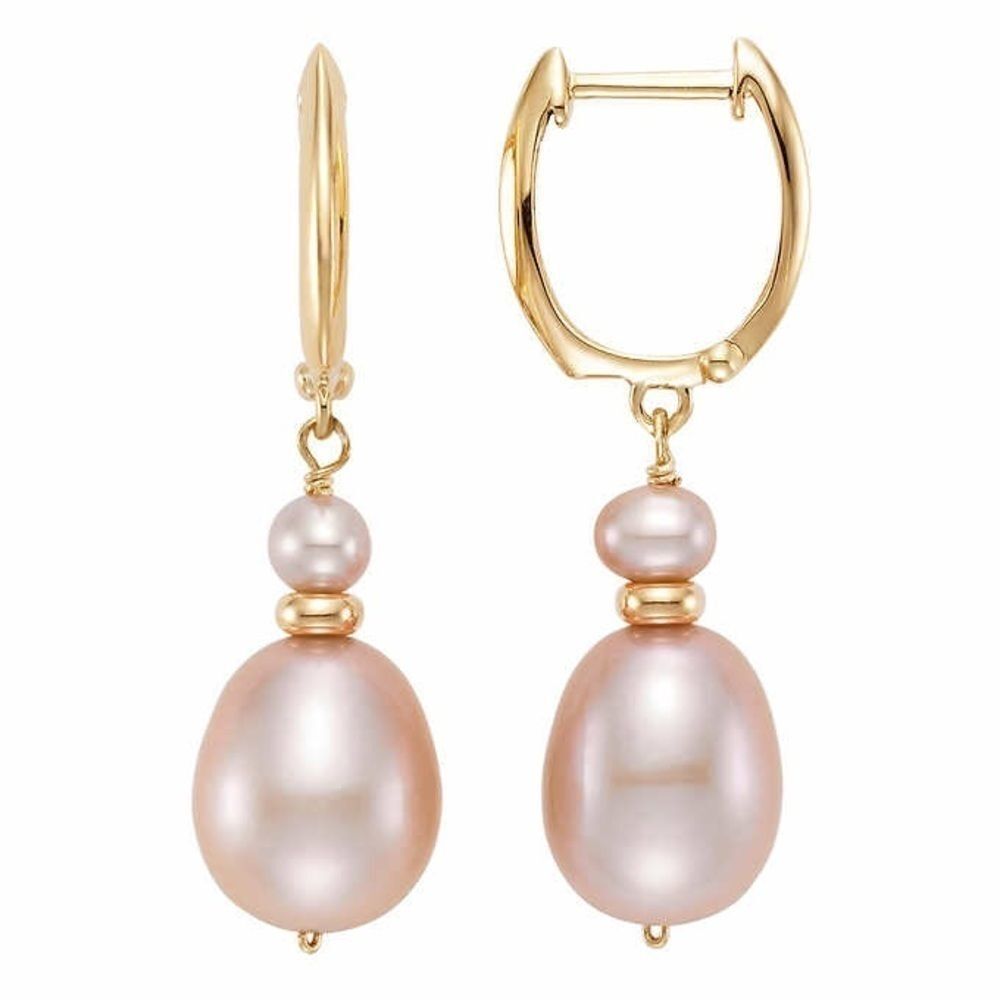 14k gold earrings Freshwater 3.5-8.5 mm Pe… - Picture 3 of 4